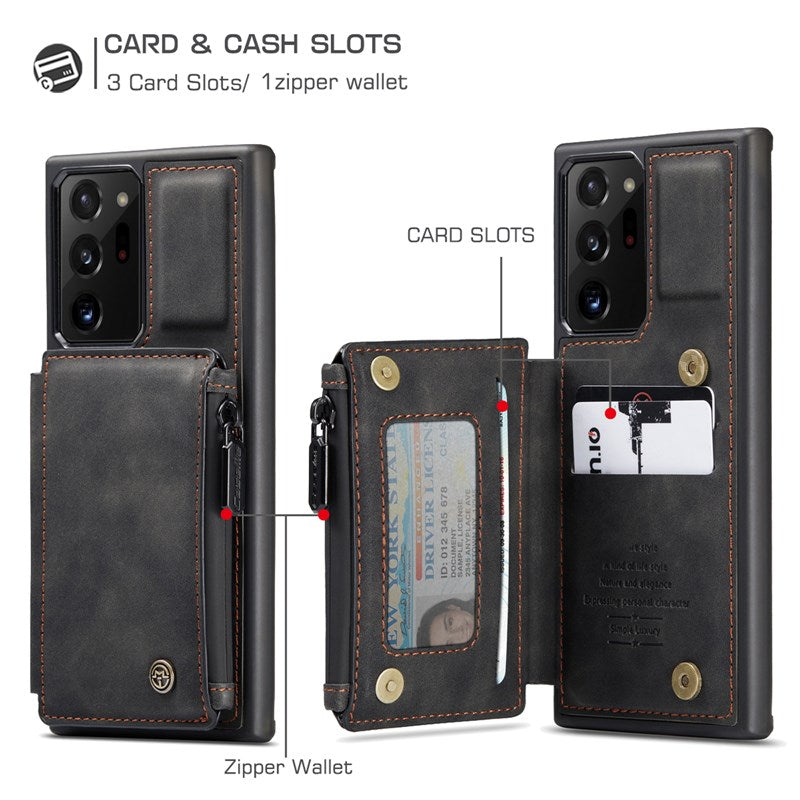Neue multifunktionale Luxus-Handyhülle mit Brieftasche für Samsung Note20 Ultra