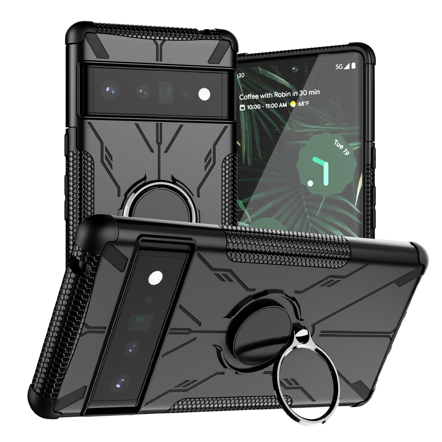 Robot 3 in 1 Heavy Duty Defender Case For Google Pixel 6 Pro