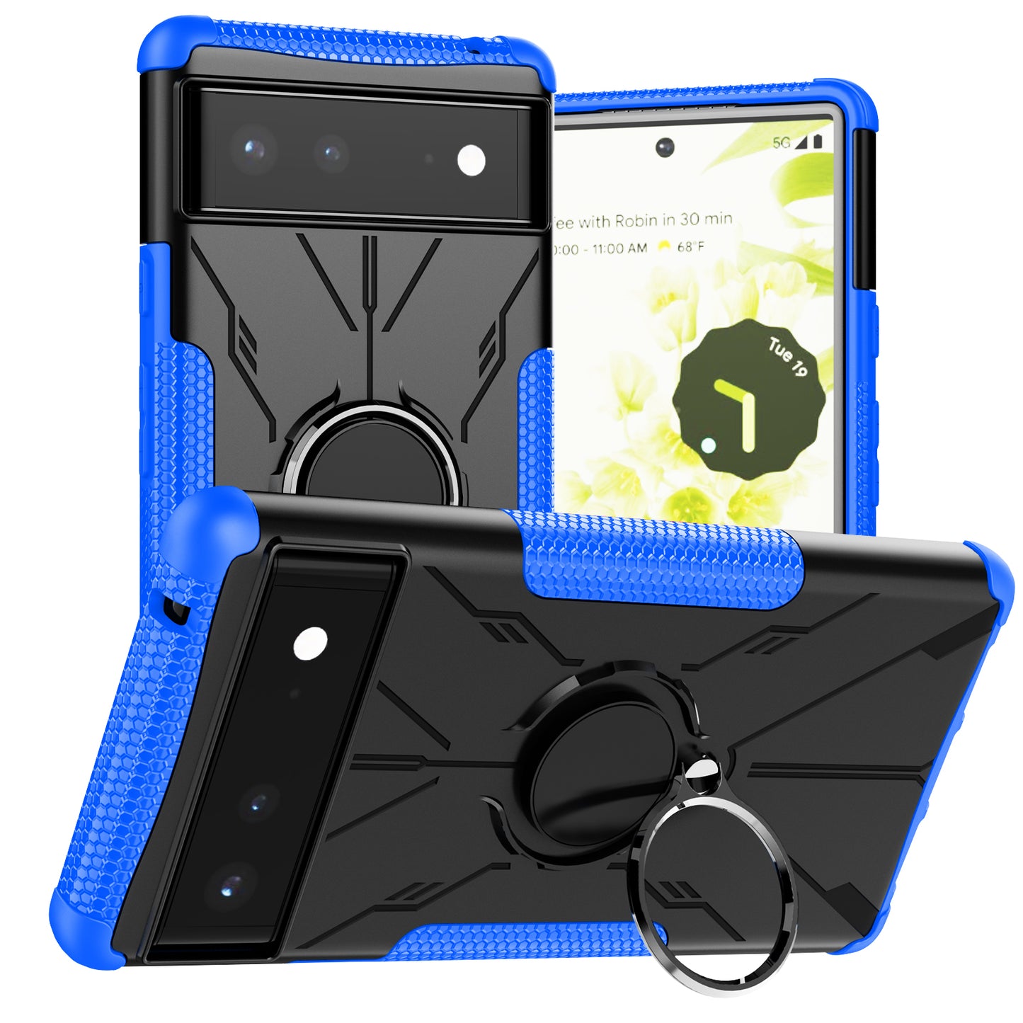 Robot 3 in 1 Heavy Duty Defender Case For Google Pixel 6