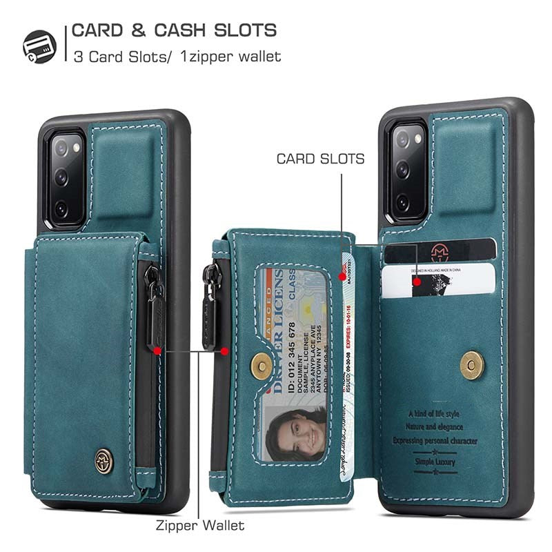 Neue Luxus-Multifunktions-Handyhülle mit Brieftasche für Samsung S20 FE