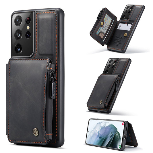 Nouvel étui portefeuille multifonction de luxe pour téléphone Samsung S21 Ultra