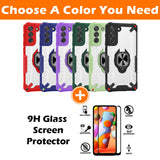 New Upgrade Luxury Anti-fall Airbag Ring Bracket Case For Samsung S21 Plus 5G