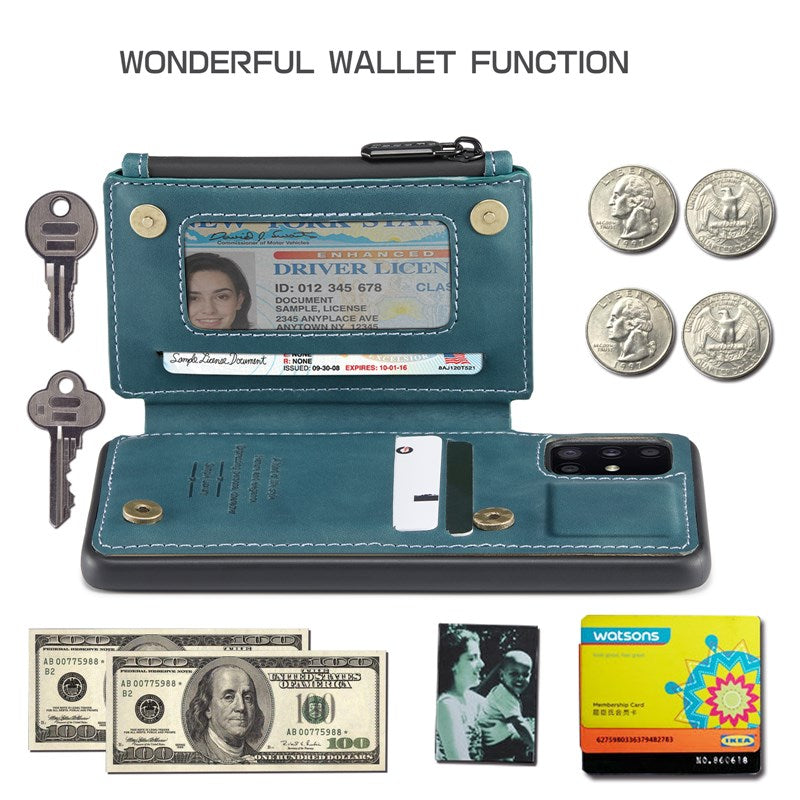 Neue luxuriöse multifunktionale Brieftaschen-Handyhülle für Samsung A51