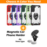New Upgrade Luxury Anti-fall Airbag Ring Bracket Case For Samsung S21 Plus 5G