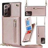 New Crossbody Zipper Wallet Phone Case For Samsung Note20 Ultra