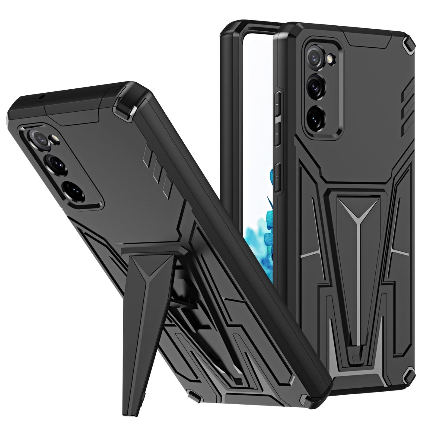 Neue außergewöhnliche Armor Bracket Magnet-Handyhülle für Samsung S20FE 4G/5G
