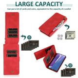Luxury Skin Feel Multi-card Zipper Leather Case For Samsung Note20/Note20 5G