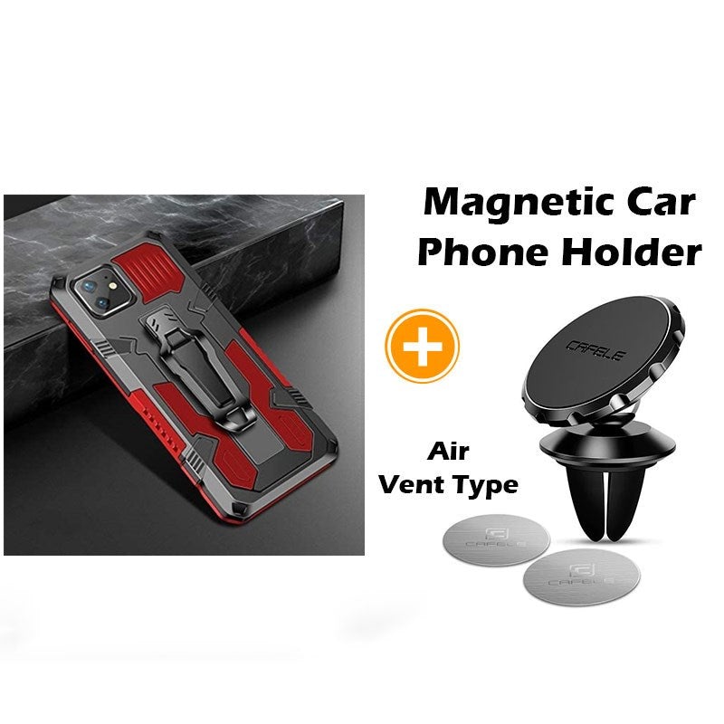 Phone Warrior Multi-function Bracket Belt Clip Phone Case For iPhone 12 Series