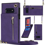 New Crossbody Zipper Wallet Phone Case For Samsung S10E