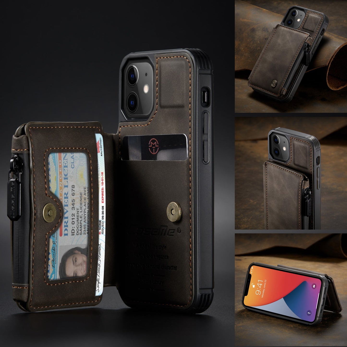 New Luxury Multifunctional Wallet Phone Case For iPhone