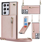 New Crossbody Zipper Wallet Phone Case For Samsung