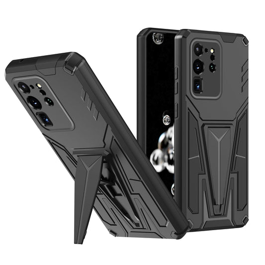 Nouvelle coque de téléphone magnétique avec support blindé extraordinaire pour Samsung S20 Ultra