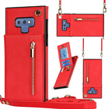 New Crossbody Zipper Wallet Phone Case For Samsung Note9