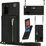 New Crossbody Zipper Wallet Phone Case For Samsung S20 Plus
