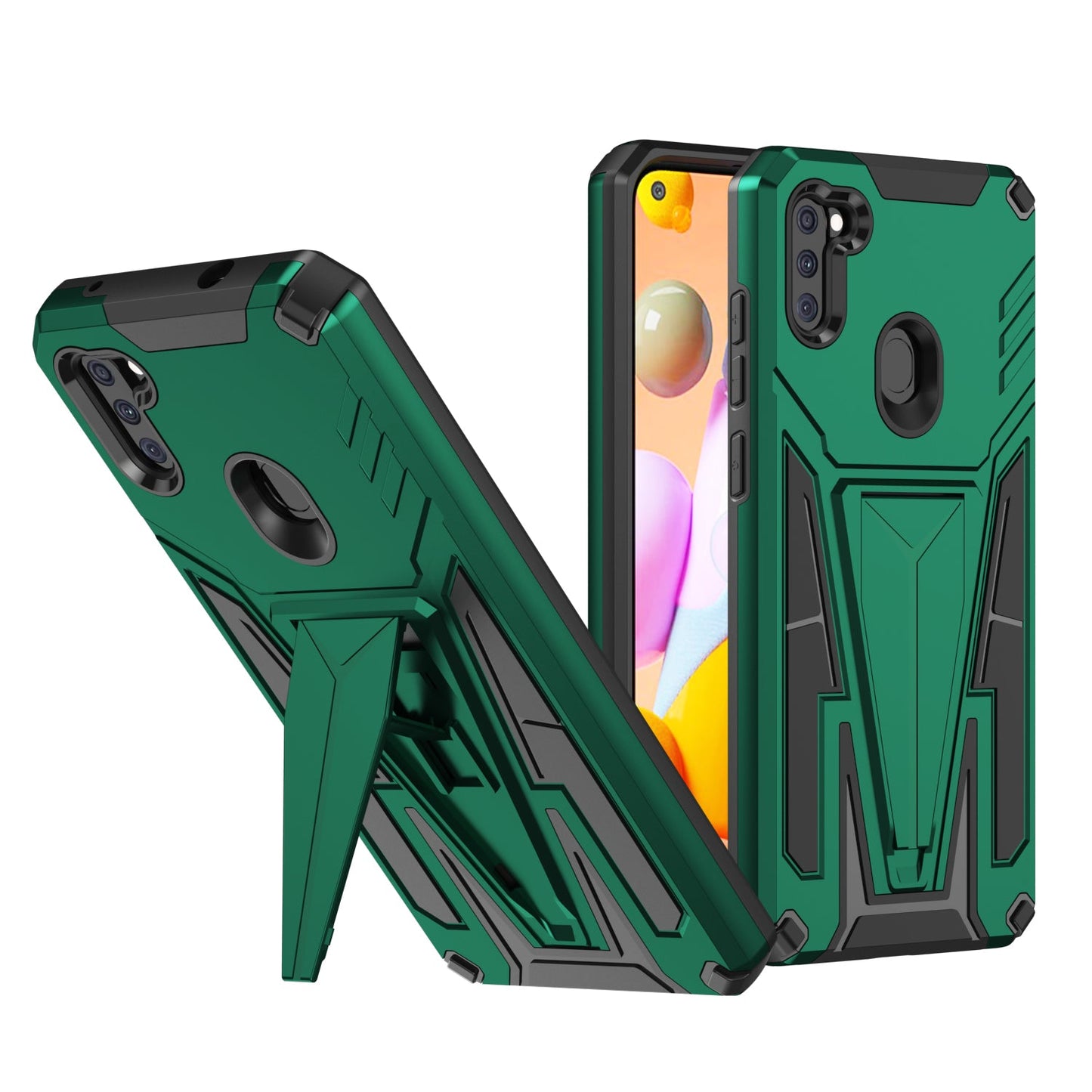 New Extraordinary Armor Bracket Magnetic Phone Case For Samsung A11