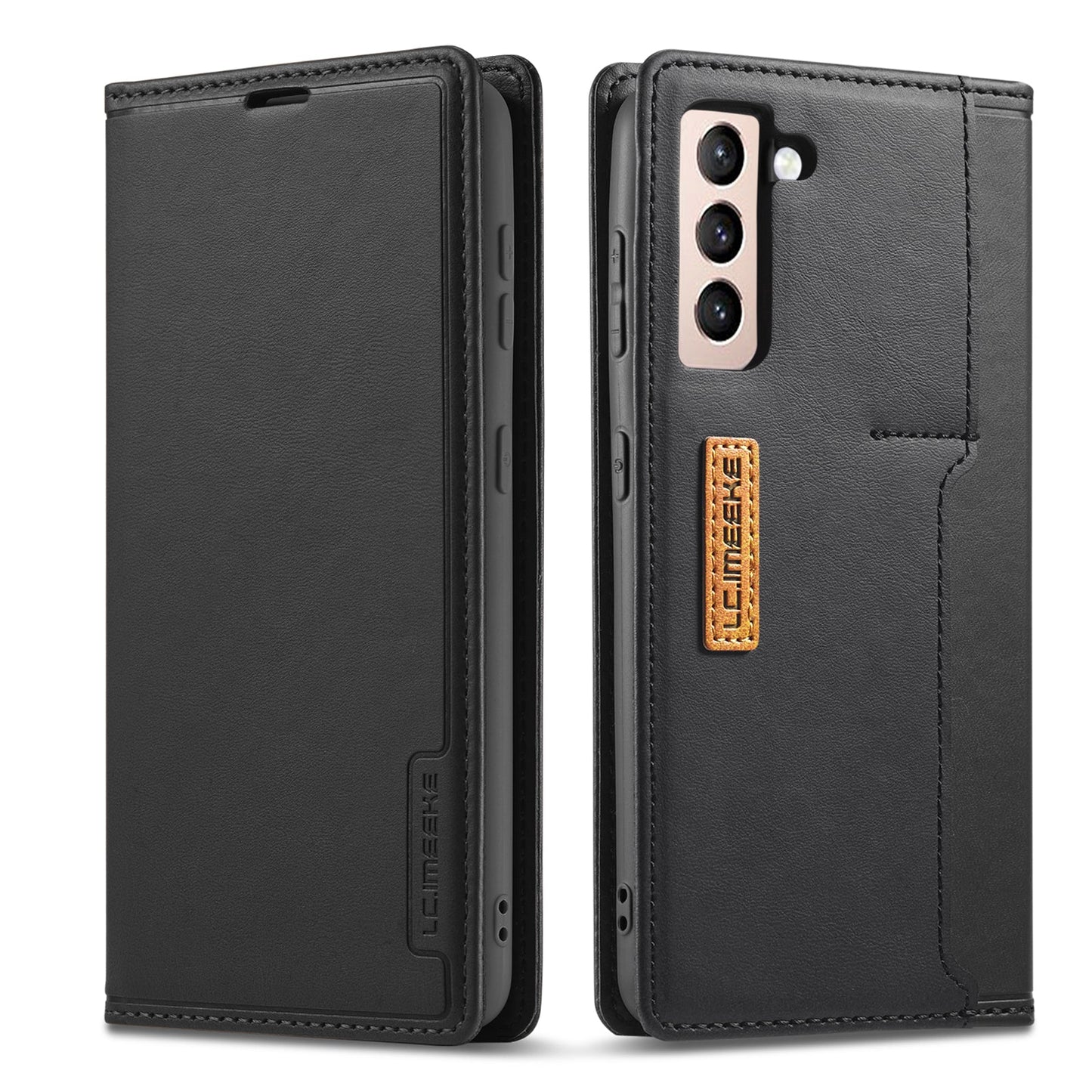 Étui portefeuille magnétique de haute qualité pour Samsung S21 5G