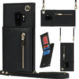 New Crossbody Zipper Wallet Phone Case For Samsung S9