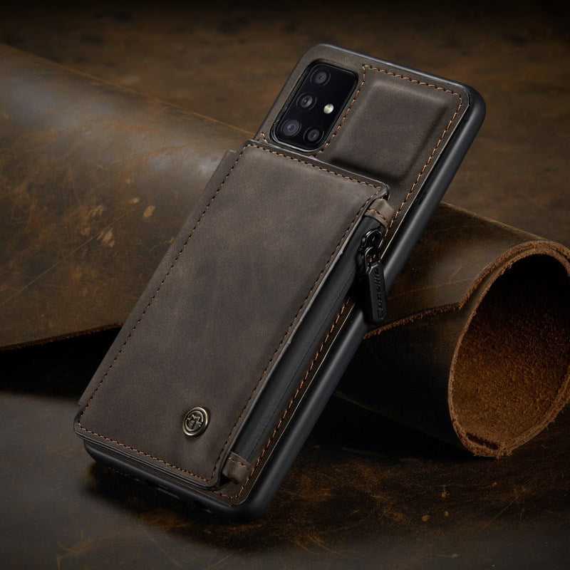 Neue luxuriöse multifunktionale Brieftaschen-Handyhülle für Samsung A51