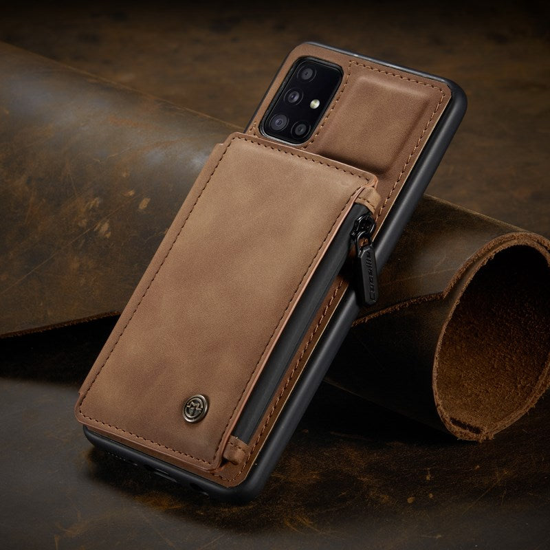 Neue luxuriöse multifunktionale Brieftaschen-Handyhülle für Samsung A51