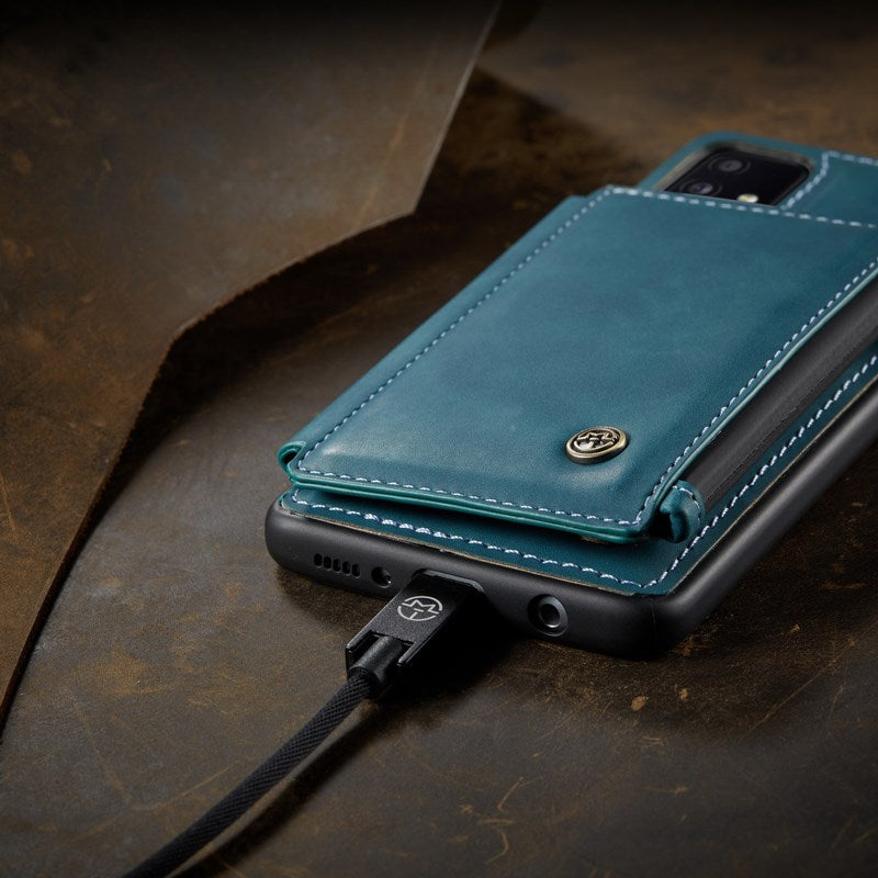 Neue luxuriöse multifunktionale Brieftaschen-Handyhülle für Samsung A51