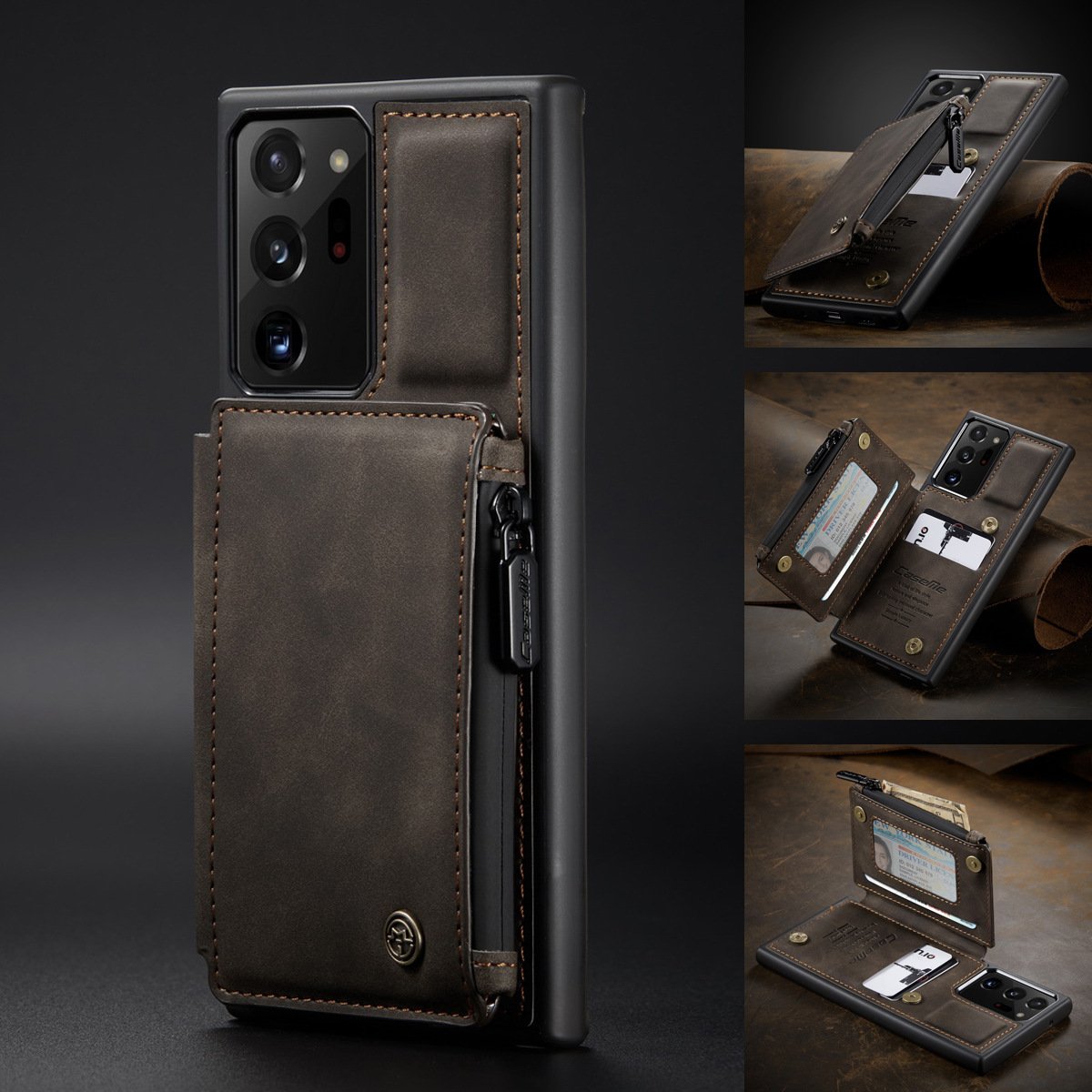 Nouvel Étui de Téléphone Portefeuille Multifonctionnel de Luxe Pour Samsung