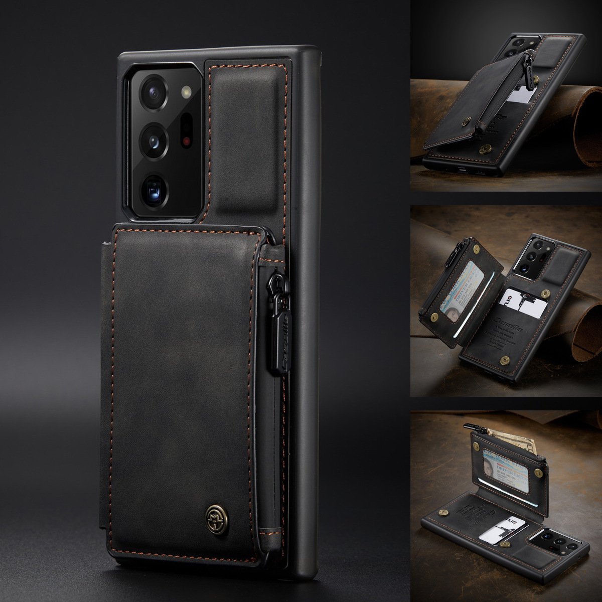 Nouvel Étui de Téléphone Portefeuille Multifonctionnel de Luxe Pour Samsung