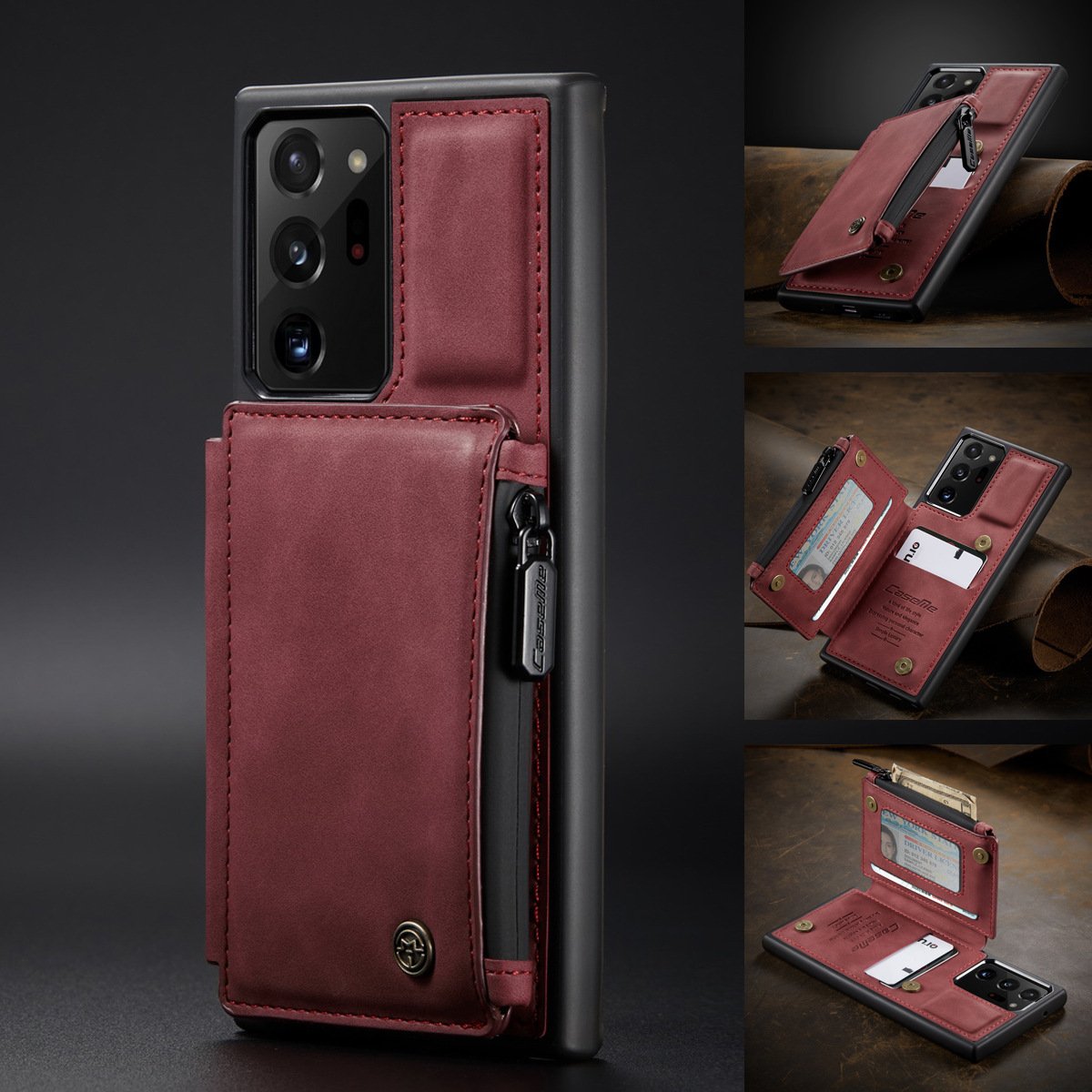 Nouvel Étui de Téléphone Portefeuille Multifonctionnel de Luxe Pour Samsung