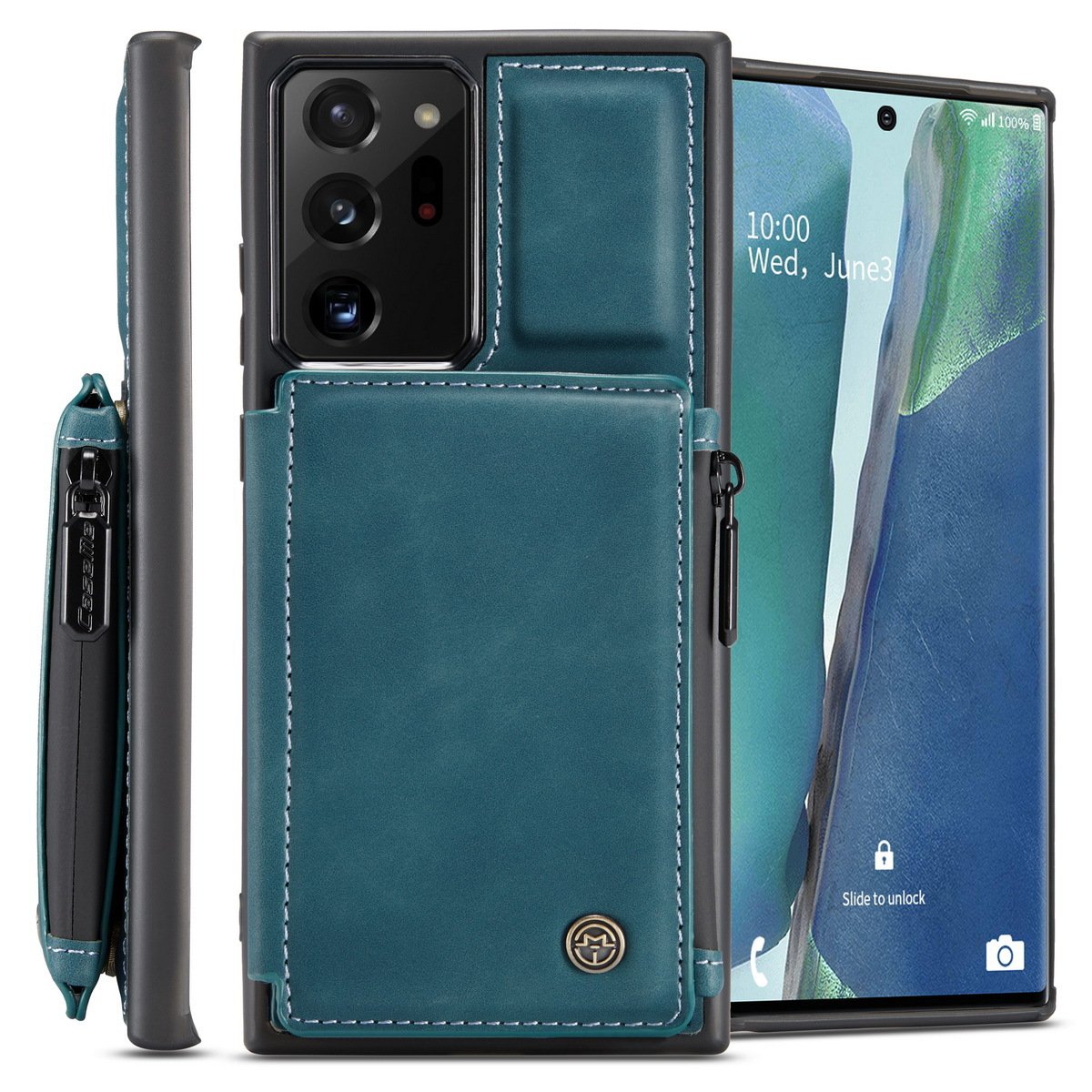 Nouvel Étui de Téléphone Portefeuille Multifonctionnel de Luxe Pour Samsung