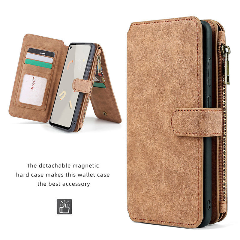 Multifunctional Magnetic Card Wallet Phone Case For Google Pixel