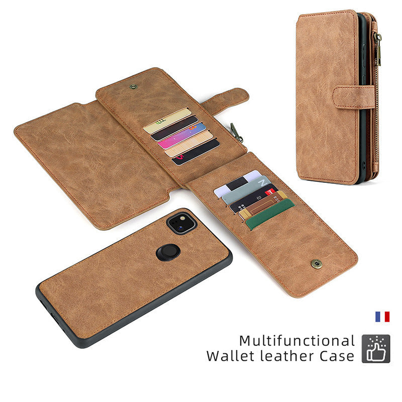 Multifunctional Magnetic Card Wallet Phone Case For Google Pixel