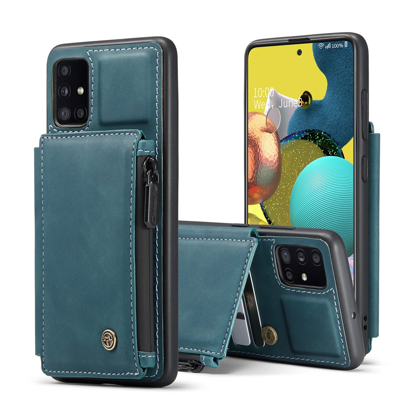 Neue luxuriöse multifunktionale Brieftaschen-Handyhülle für Samsung A51