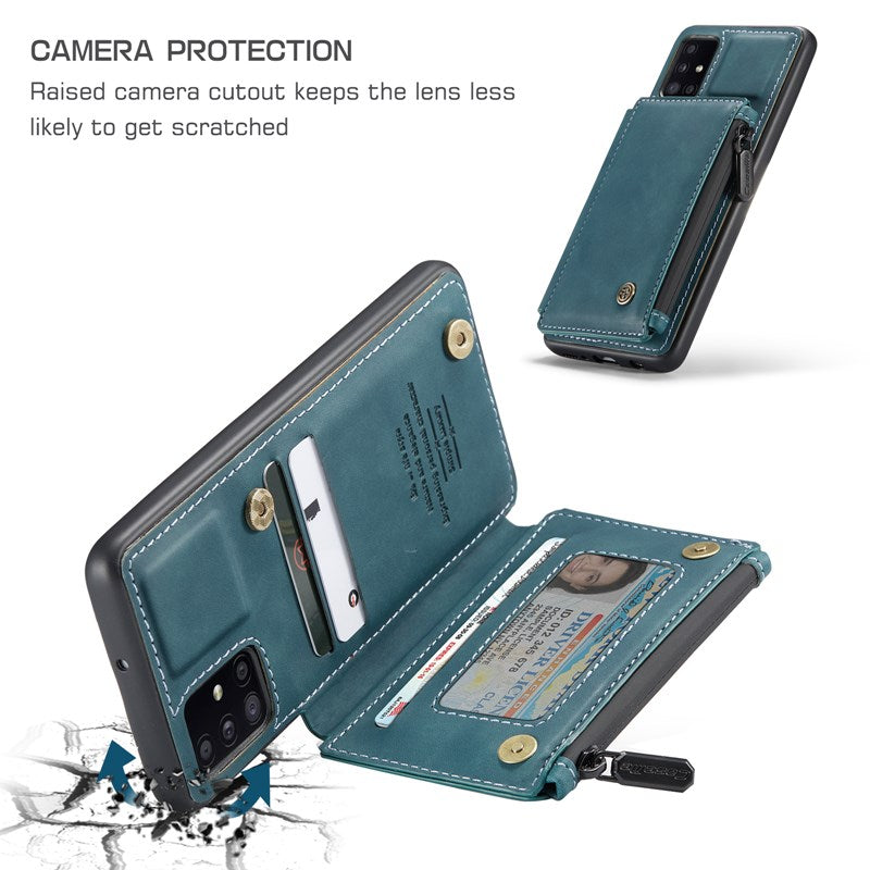 Neue luxuriöse multifunktionale Brieftaschen-Handyhülle für Samsung A51
