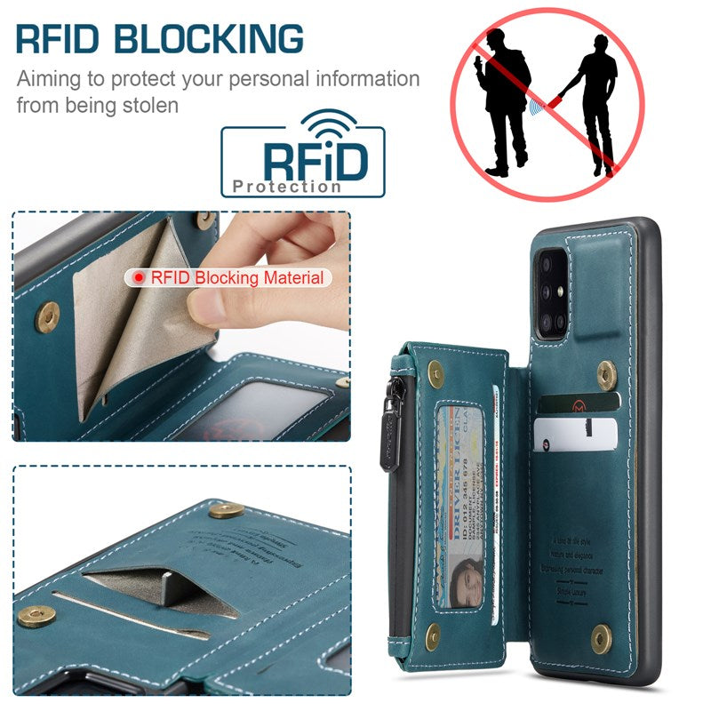 Neue luxuriöse multifunktionale Brieftaschen-Handyhülle für Samsung A51
