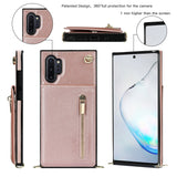New Crossbody Zipper Wallet Phone Case For Samsung Note10 Plus