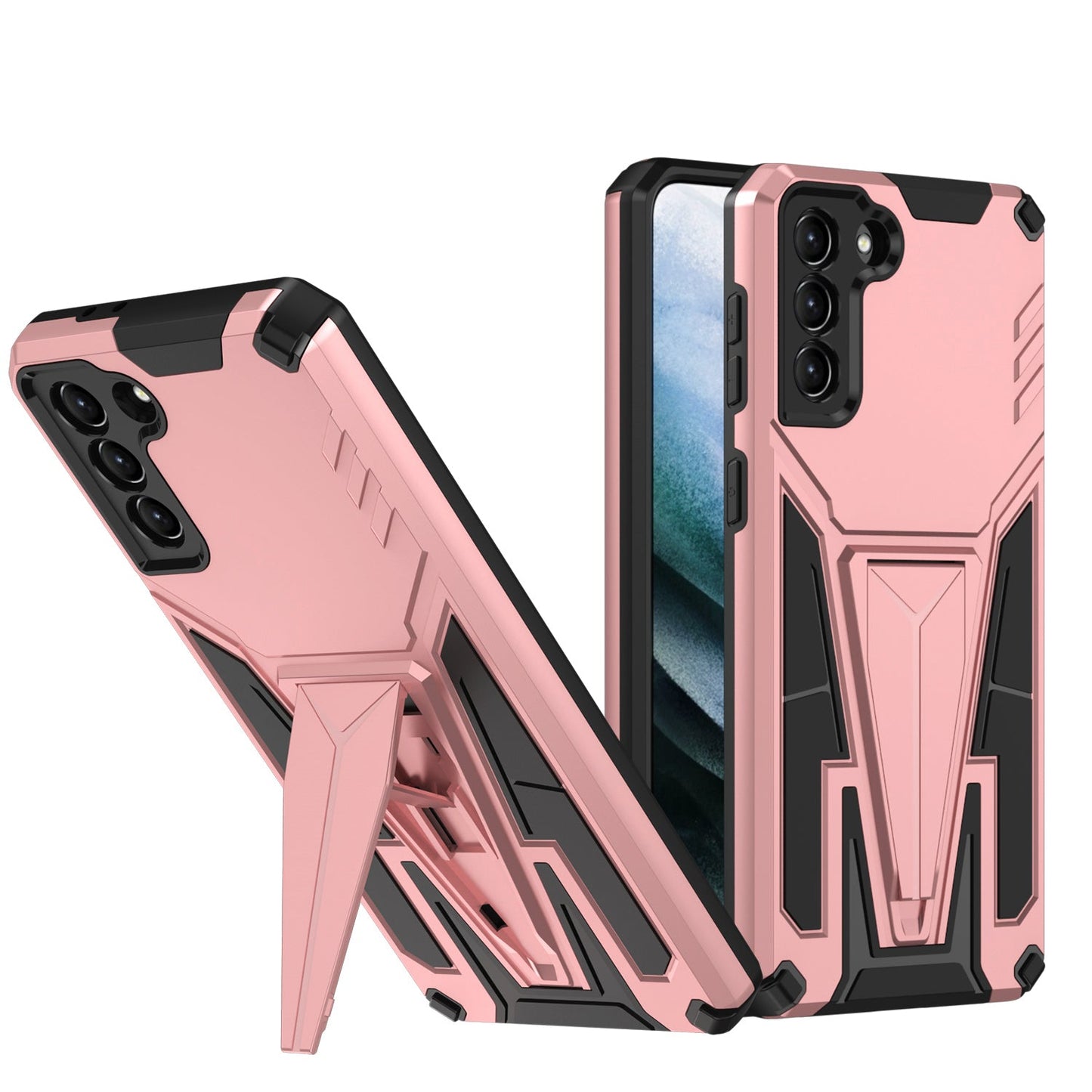 Neue Außergewöhnliche Armor Bracket Magnetische Handyhülle für Samsung S21 Plus 5G