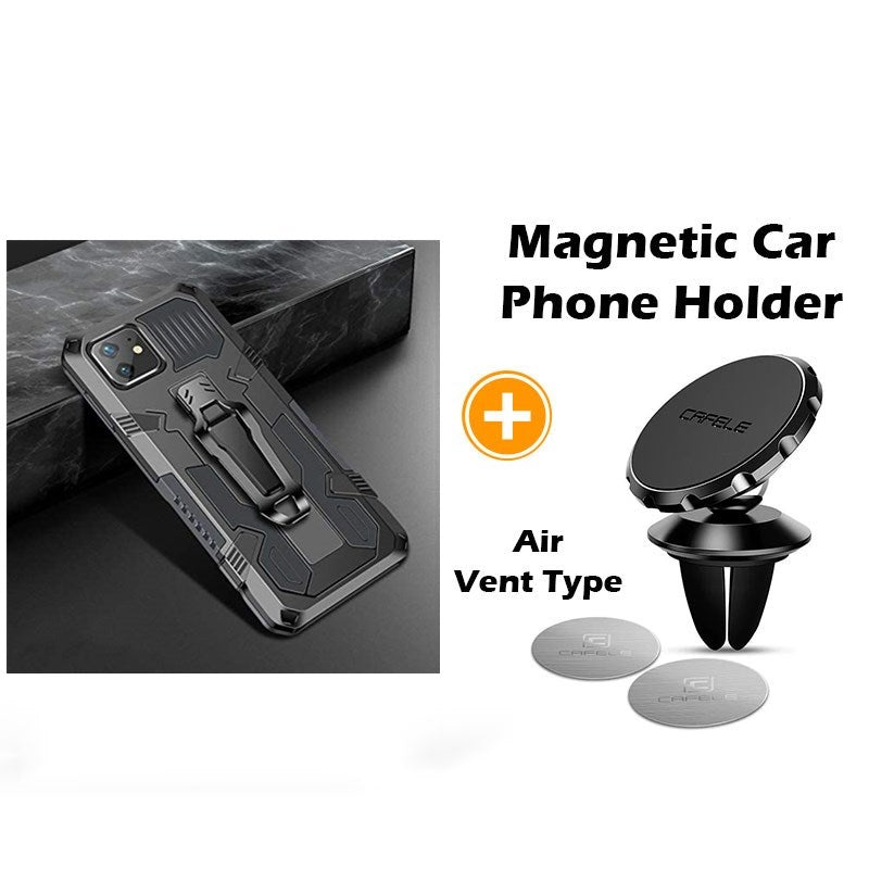 Phone Warrior Multi-function Bracket Belt Clip Phone Case For iPhone 12 Series