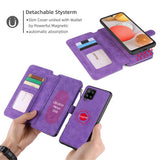 Multifunctional Magnetic Card Wallet Phone Case For Samsung A42 5G