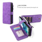 Multifunctional Magnetic Card Wallet Phone Case For Samsung S22 Series