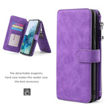 Multifunctional Magnetic Card Wallet Phone Case For Samsung S22 Series