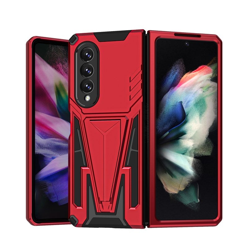 Nouvel Étui de Téléphone Magnétique avec Support d'Armure Extraordinaire pour Samsung Galaxy Z Fold3 5G