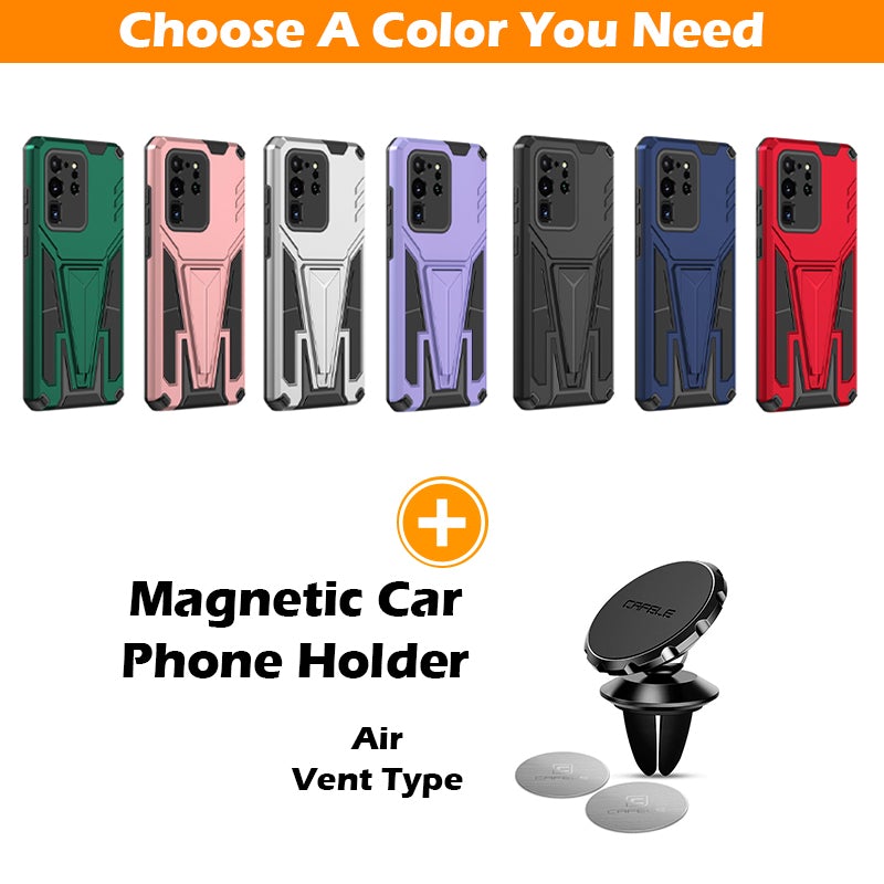 Nouvelle coque de téléphone magnétique avec support blindé extraordinaire pour Samsung S20 Ultra