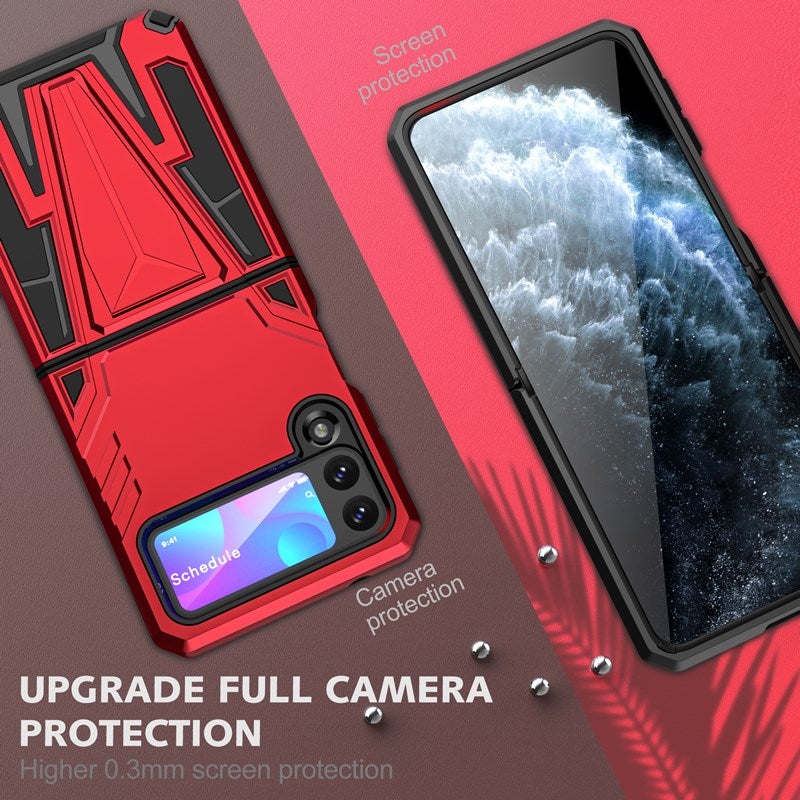 New Extraordinary Armor Bracket Magnetic Phone Case For Samsung Galaxy Z Flip3 5G