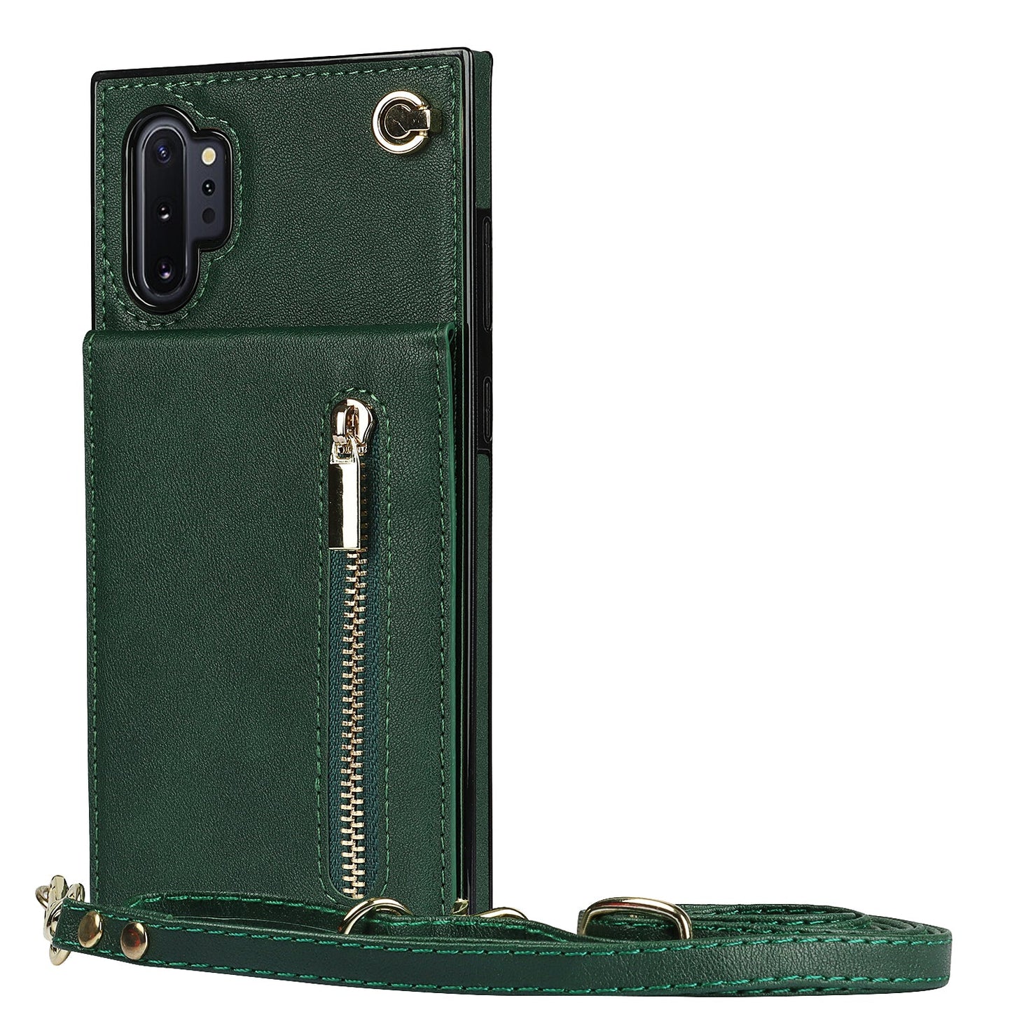 Neue Umhänge-Reißverschluss-Brieftaschen-Handyhülle für Samsung Note10 Plus