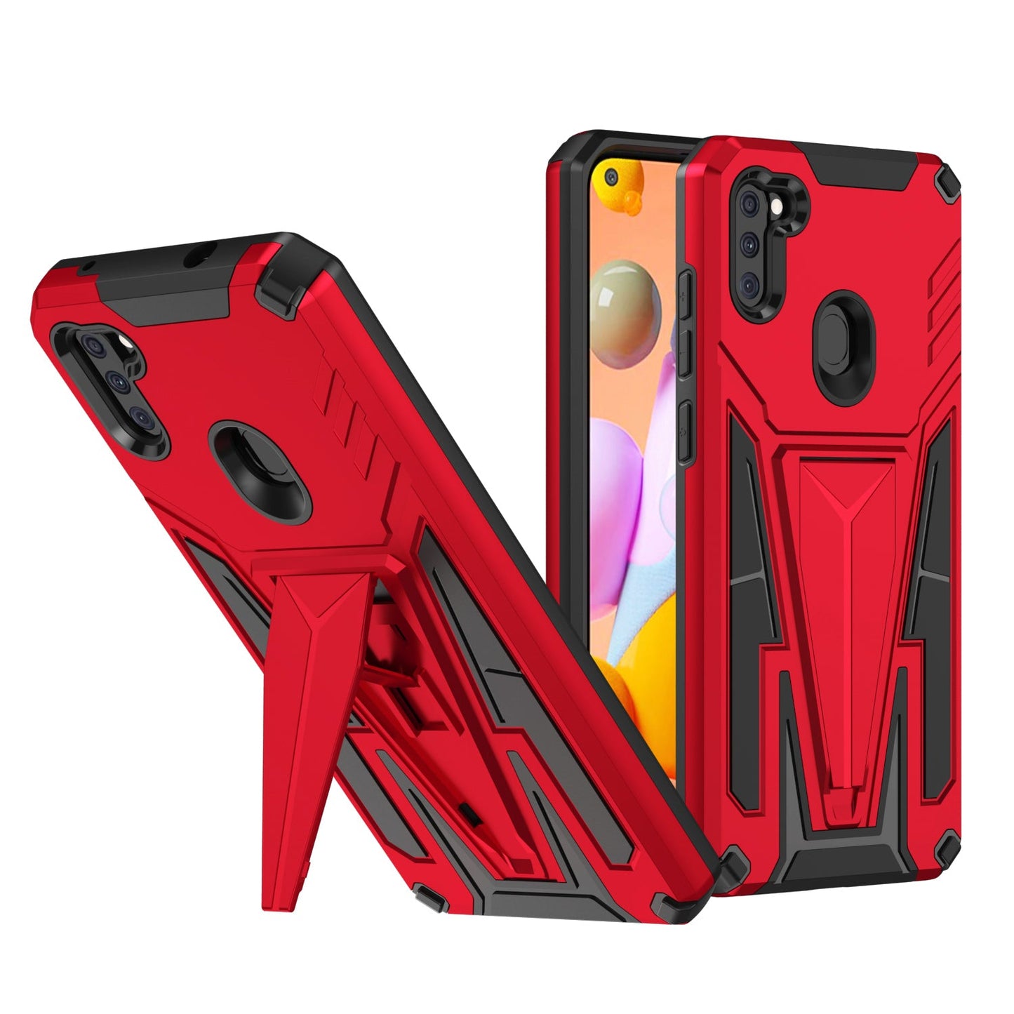 New Extraordinary Armor Bracket Magnetic Phone Case For Samsung A11