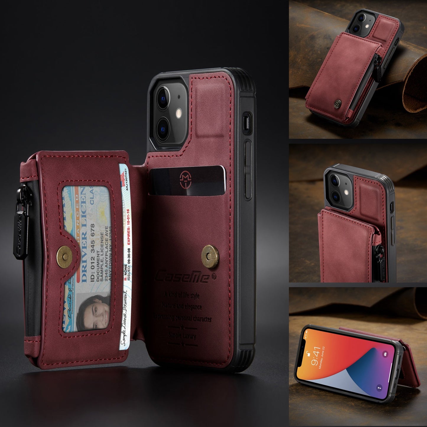 New Luxury Multifunctional Wallet Phone Case For iPhone