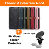 Multifunctional Split Magnetic Wallet Phone Case For Samsung S21FE