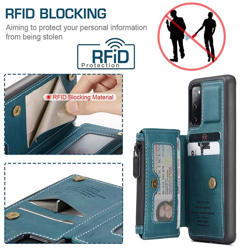 Neue Luxus-Multifunktions-Handyhülle mit Brieftasche für Samsung S20 FE