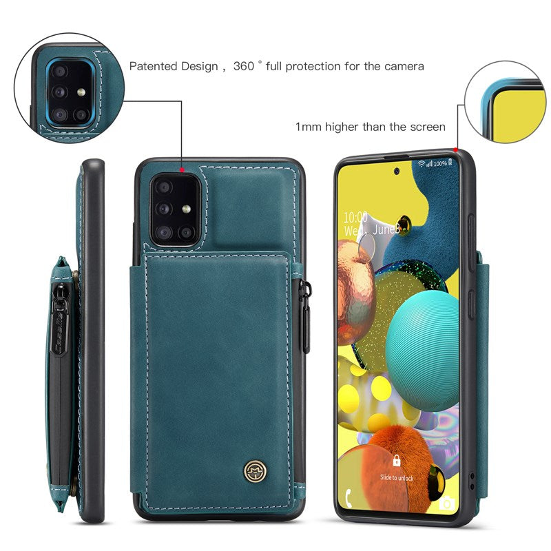 Neue luxuriöse multifunktionale Brieftaschen-Handyhülle für Samsung A51