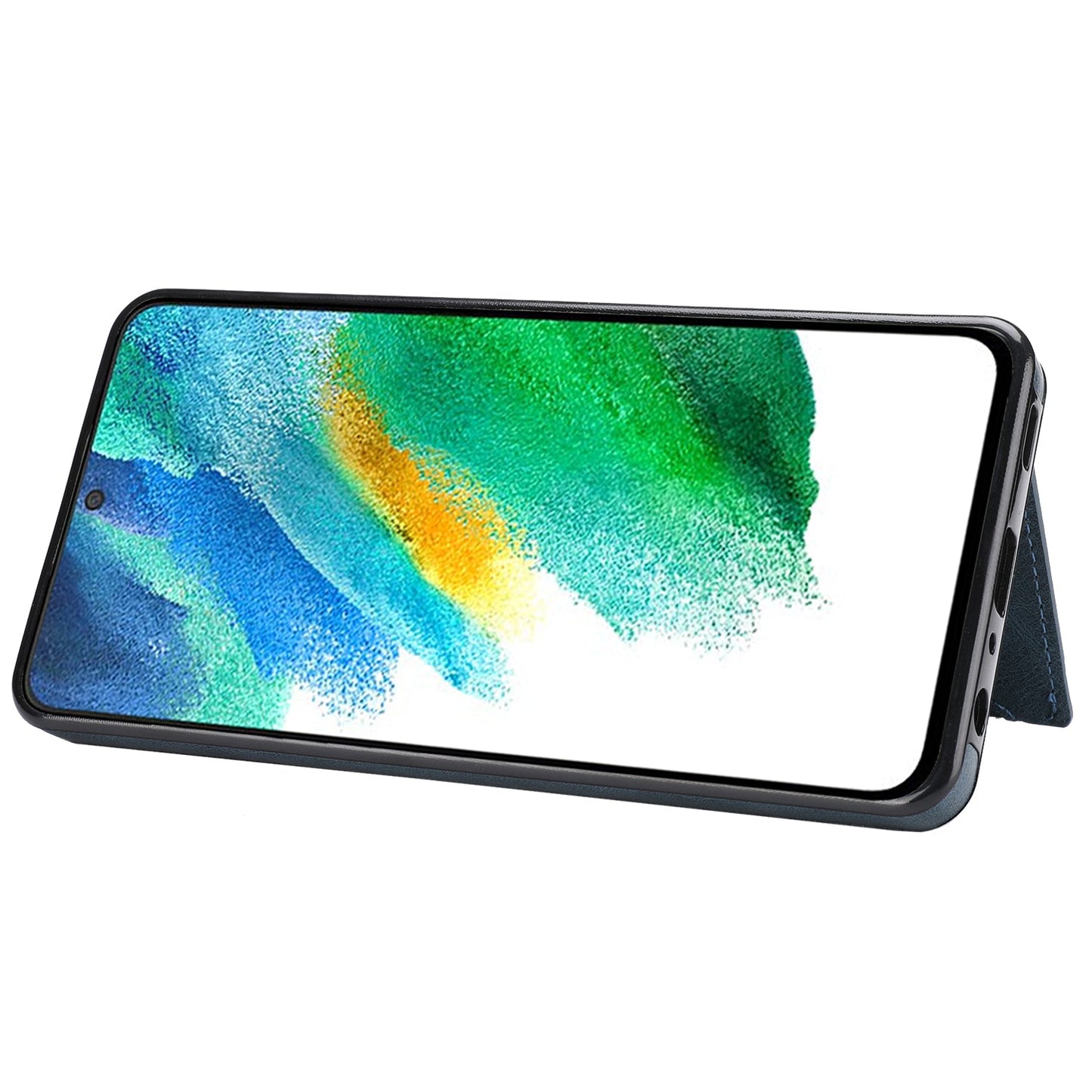 Neue Upgrade Multifunktionale Brieftasche Reißverschluss Handyhülle für Samsung A22 5G
