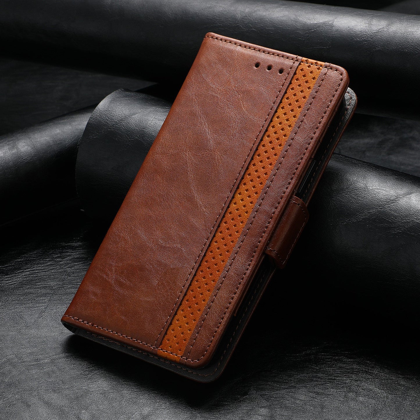 Magnetic Leather Phone Case For Samsung